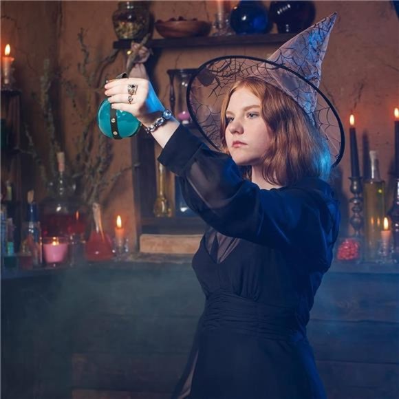 Dark Magic Potion Bottle - Faux Leather Harness with Holster Loop, Halloween - Picture 4 of 6